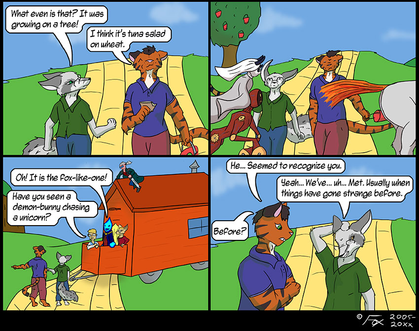 The first trip through was Fox and a tiger, in grey scale... This tiger is colorized... That&#039;s kind of like the movie, right?