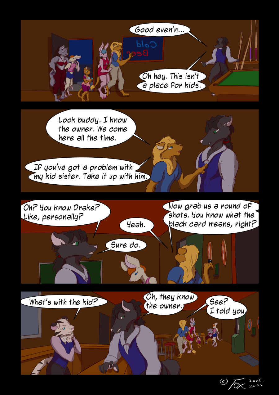 Drake seems curious. That might not be good for all concerned. 